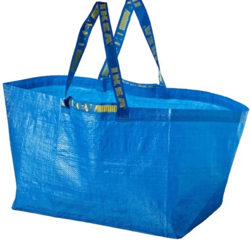 Pack Of 5 IKEA FRAKTA Blue Large Bag 19 Gallons Storage Landry